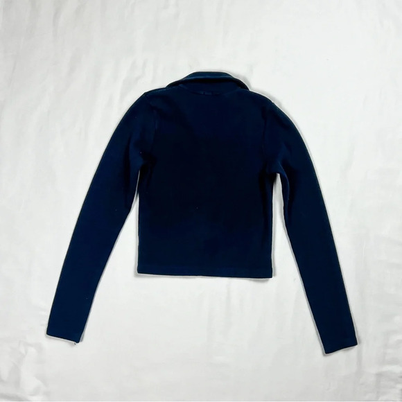 Brandy Melville Cropped Ribbed Zip Up Jacket - Picture 4 of 7